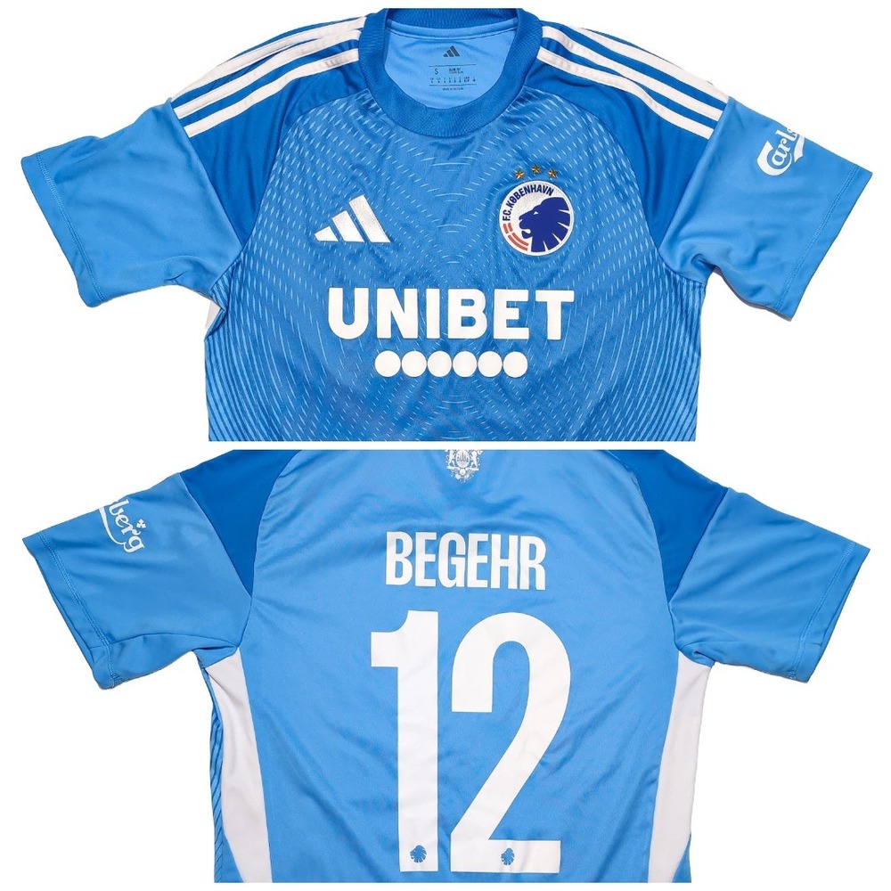 ADIDAS FC Copenhagen Soccer Jersey Mens Small Blue Excellent 2025-26 Away Kit